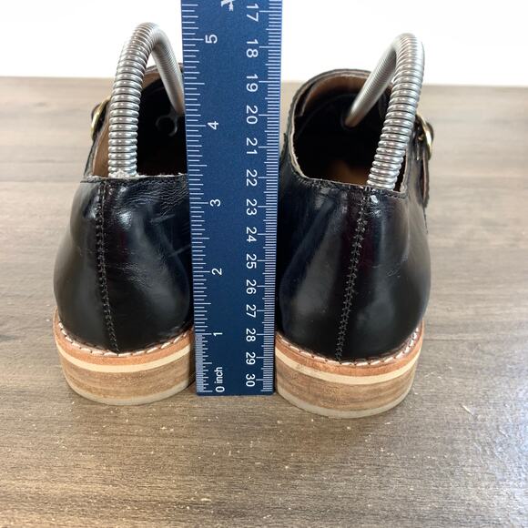 Antropologie All Black Mens Dress Shoes Double Monk Strap Loafers 6.5 US 39.5 EU - Picture 5 of 10